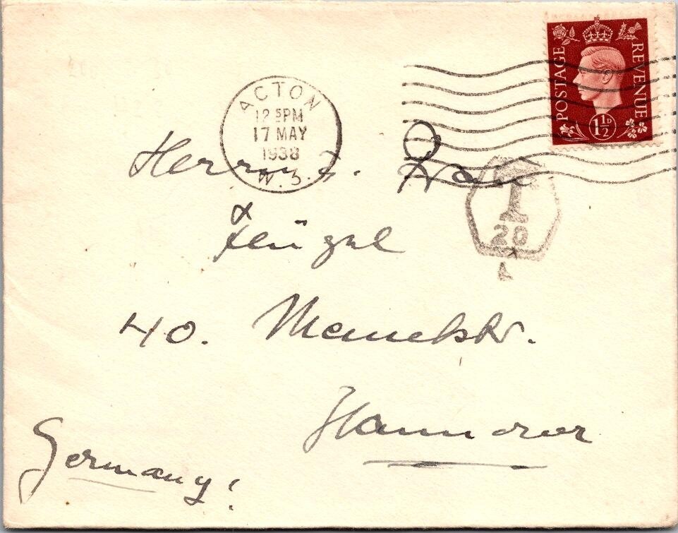 England 1938 Acton - J16324