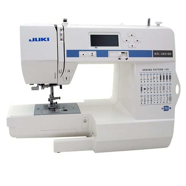 JUKI HZL-LB5100 Compact Computerized Sewing Machine With 100 Stitch Patterns