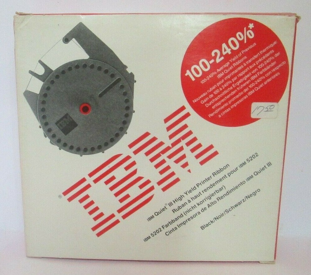 IBM QUIET III HIGH YIELD BLACK PRINTER RIBBON