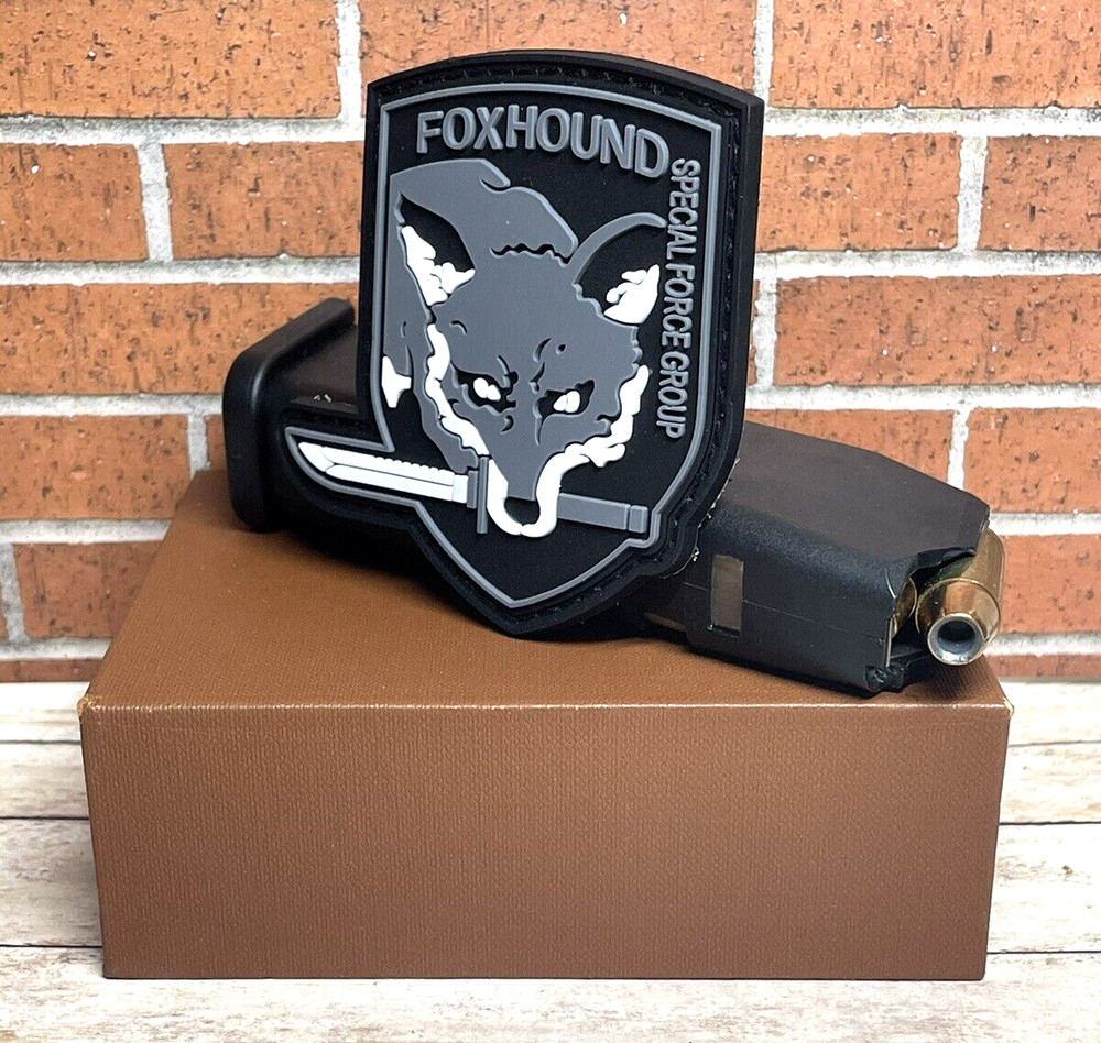 Foxhound PVC Patch, Tactical Morale Metal Gear Solid Patch, Fox Hound Gun Patch