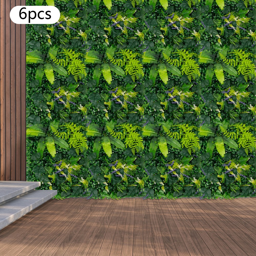 6PCS Greenery Walls, Artificial Greenery Wall, Artificial Grass Backdrop Wall
