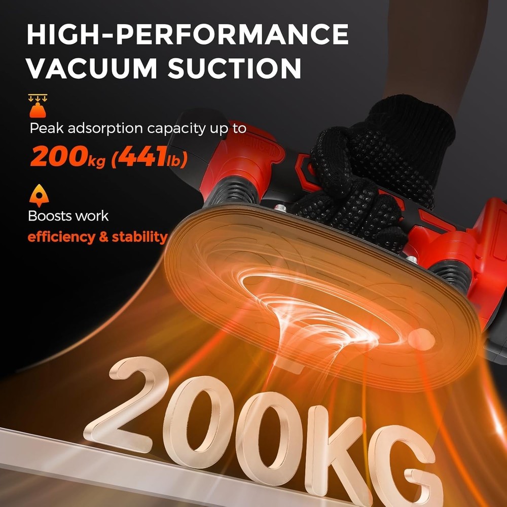 Tile Vibration Tool, 9-Speed Handheld Tiling Leveling Machine with Suction cup