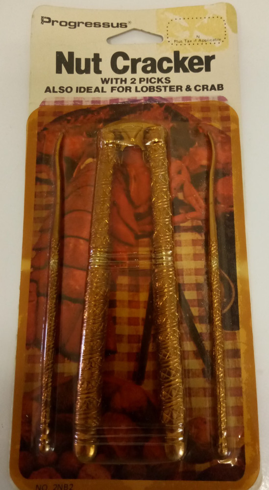 Vintage Progressus Nut Cracker With 2 Picks New in Package 1970