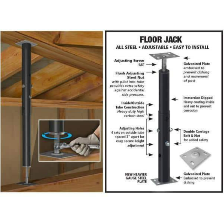 Adjustable Jack Post 15" House Leveling Lift Floor Beam Column Strong Support