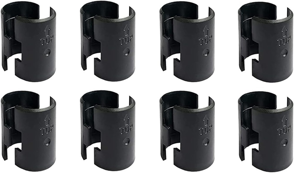 16 Pack Wire Shelving Shelf Lock Clips for 1" Post Shelving Sleeves Replacement