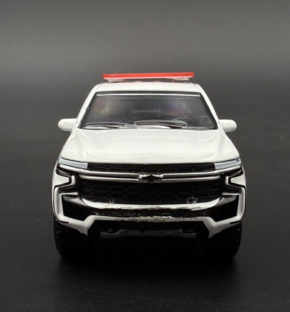 2-Pack 1/64 Scale Model Silver Top Red LED Style Whelen Lightbar 6402RS