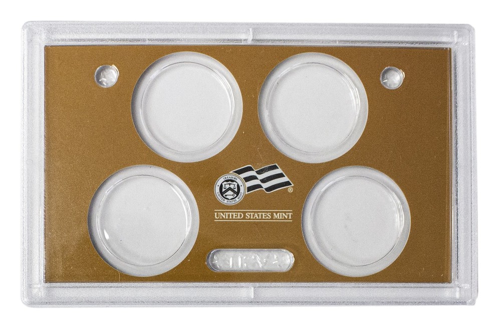 Empty Plastic Lens with Brown Type A Insert Holds 4 small dollars