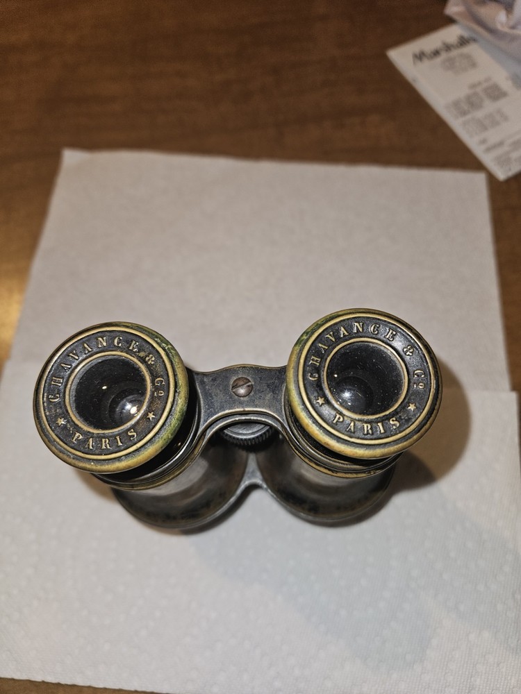 WORLD WAR 2 Binoculars CAVANCE & CO PARIS Vintage WW1 Nice