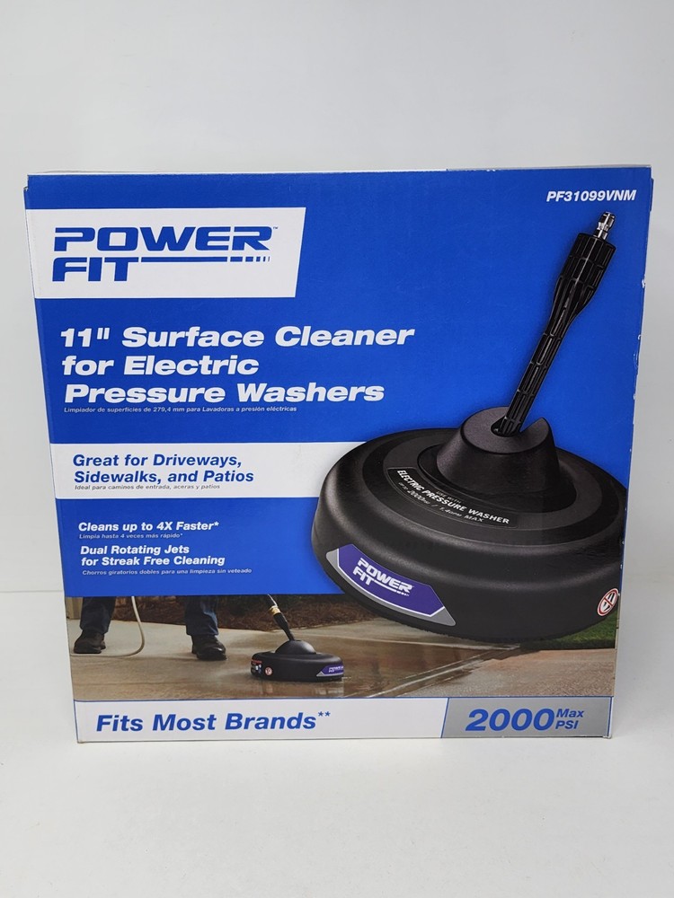 Power Fit PF31099VNM 11” Surface Cleaner for Electric Pressure Washer New