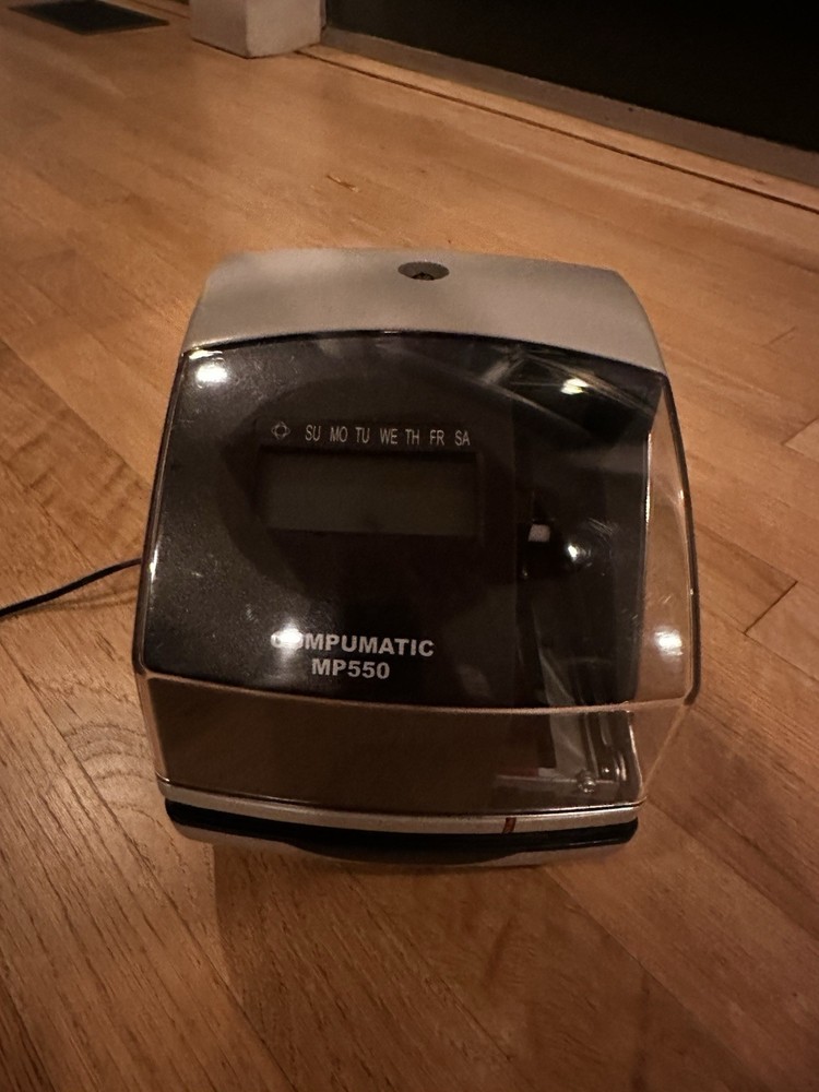 COMPUMATIC MP550 Digital Time Clock - With Lock And Key!