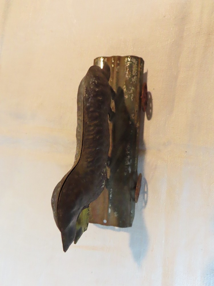 Antique tin dog pull toy