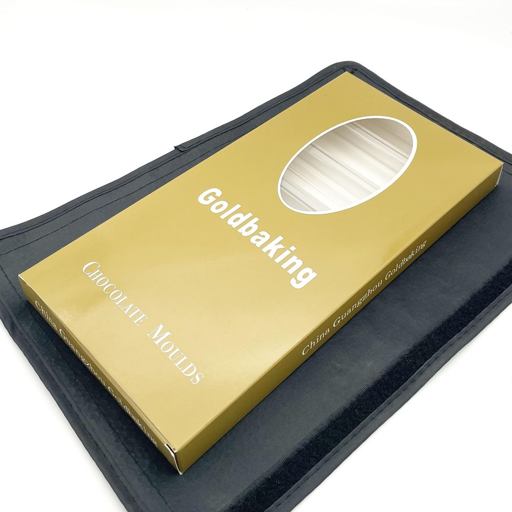 Goldbaking 7 Cavity Chocolate Bar Mold Polycarbonate
