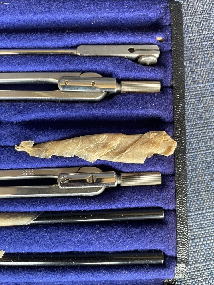 FREDERICK POST COMPANY VINTAGE DRAFTING TOOL SET Style #1130c