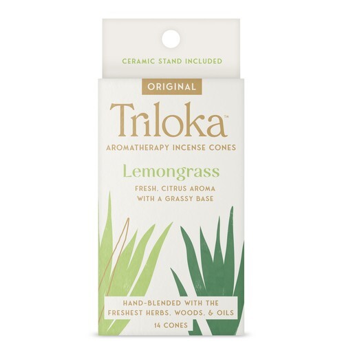 Lemon Grass Incense Cones with Holder - 20 grams