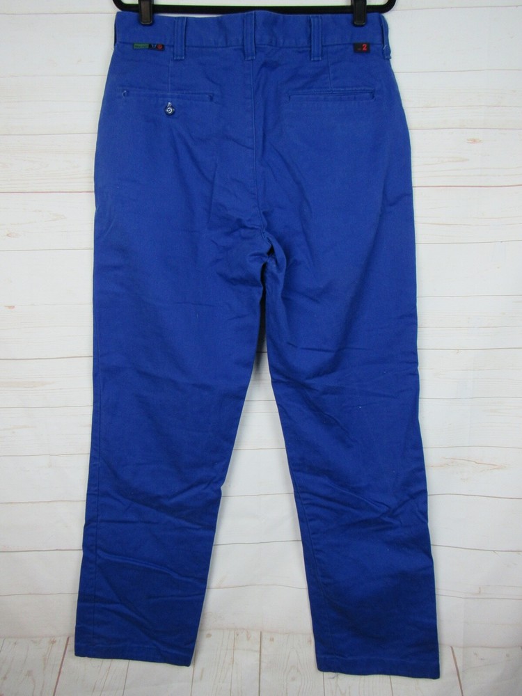 Workrite Mens Bright Blue Flame Resistance Work Pants Size 34 W63