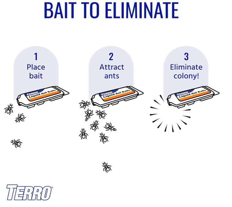 TERRO T300B Liquid Ant Killer, 12 Bait Stations