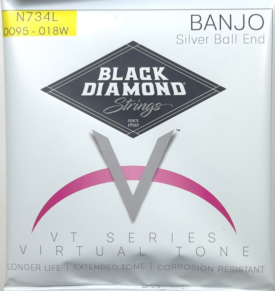Black Diamond Banjo Strings 2 Sets 5-String Light Ball End N734L