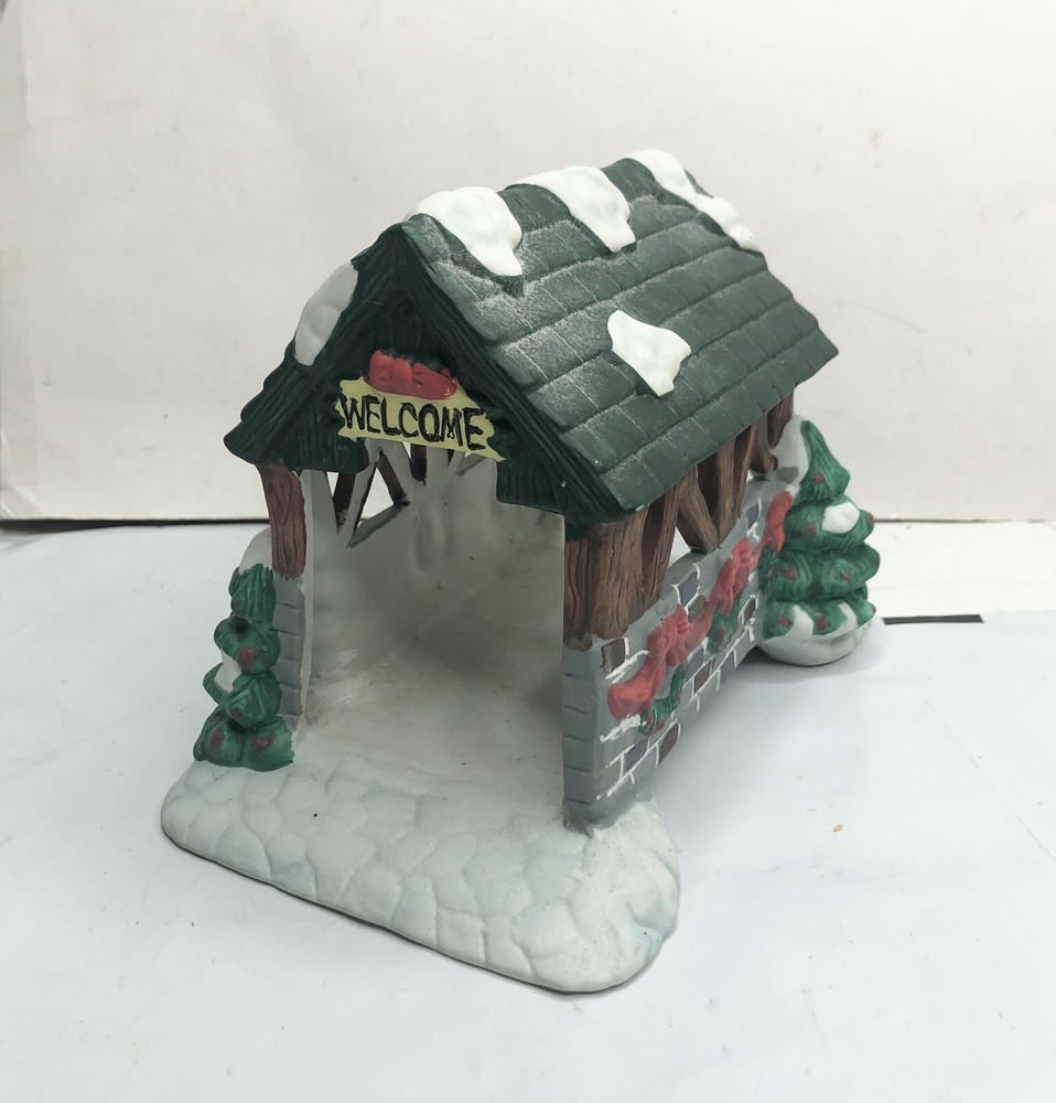 Christmas Bridge Hand Painted Ceramic
