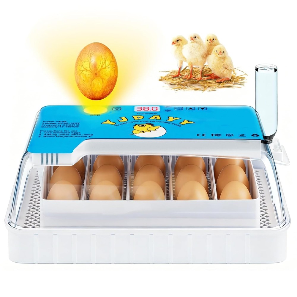 Incubators for Hatching Eggs, Egg Incubator with Automatic Egg Turning and Humid