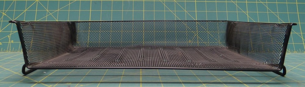 Black Wire Desktop Stackable Document Letter Organizer, Side Load