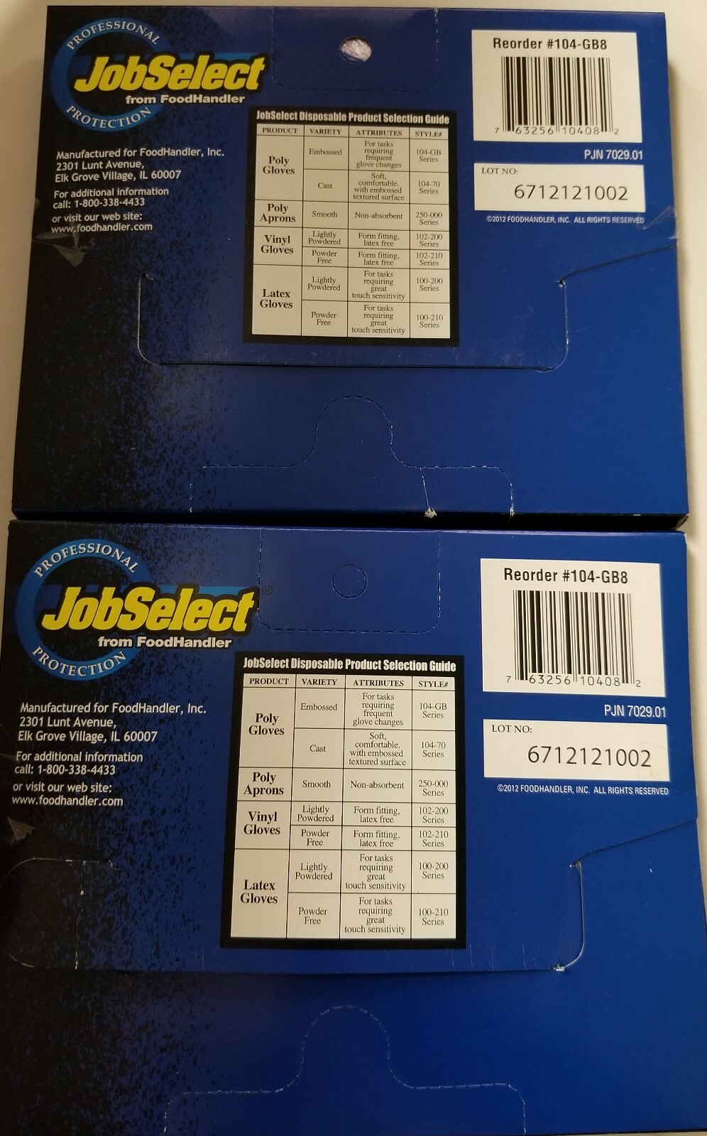 200 Gloves professional job from FoodHandler select Poly-Food Handler XL