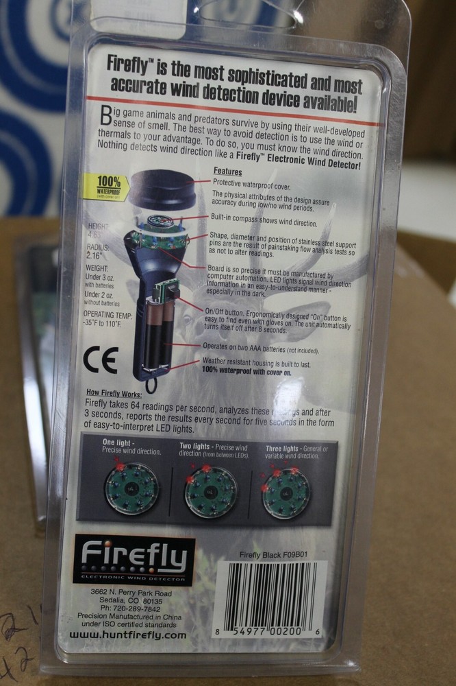 Firefly Electronic Wind Detector - Black