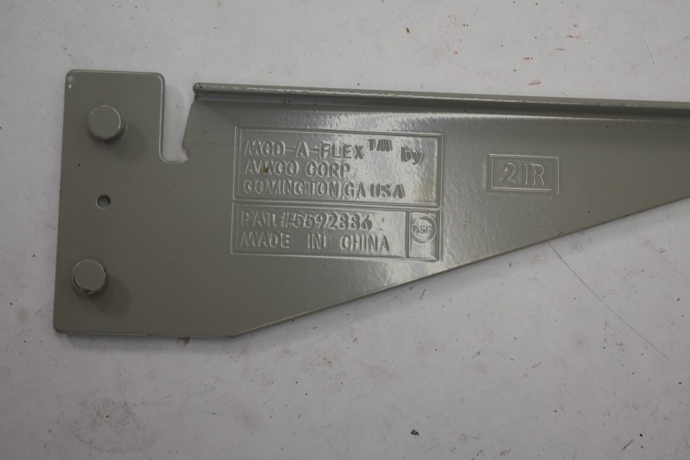 MOD-A-FLEX Shelf Bracket Replacement For Wall Mounted Shelf 21R Gray Epoxy