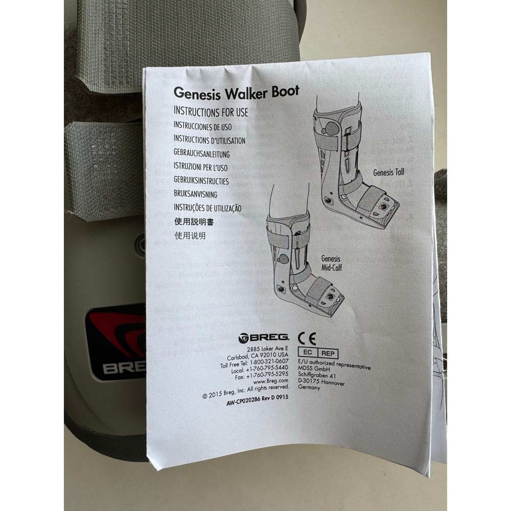 Breg Full Shell Genesis Walker Boot 4-strap