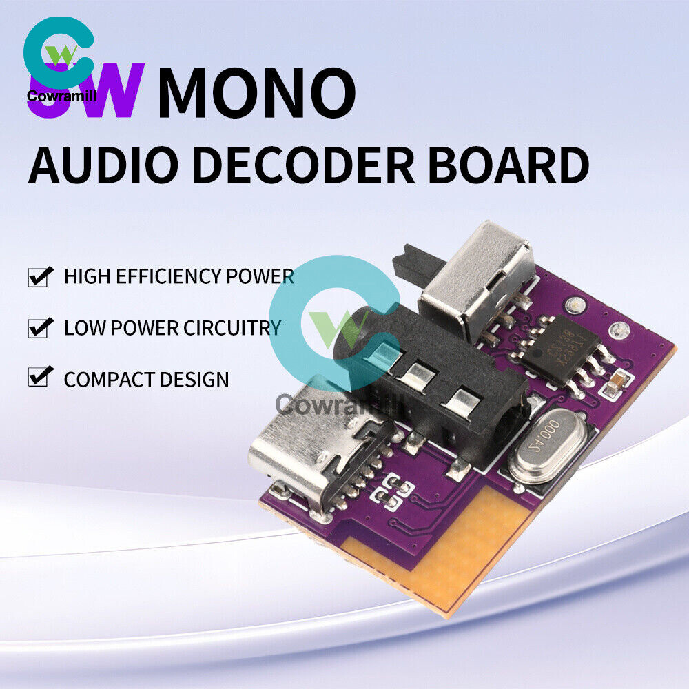 DC3.5V-5V 5W Mono Audio Amplifier Board MP3 TWS Bluetooth Decoding Board Module