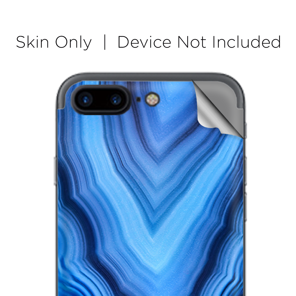 Apple iPhone 7 / 8 Plus Skins Decal Wrap Crystal Blue Ice Marble