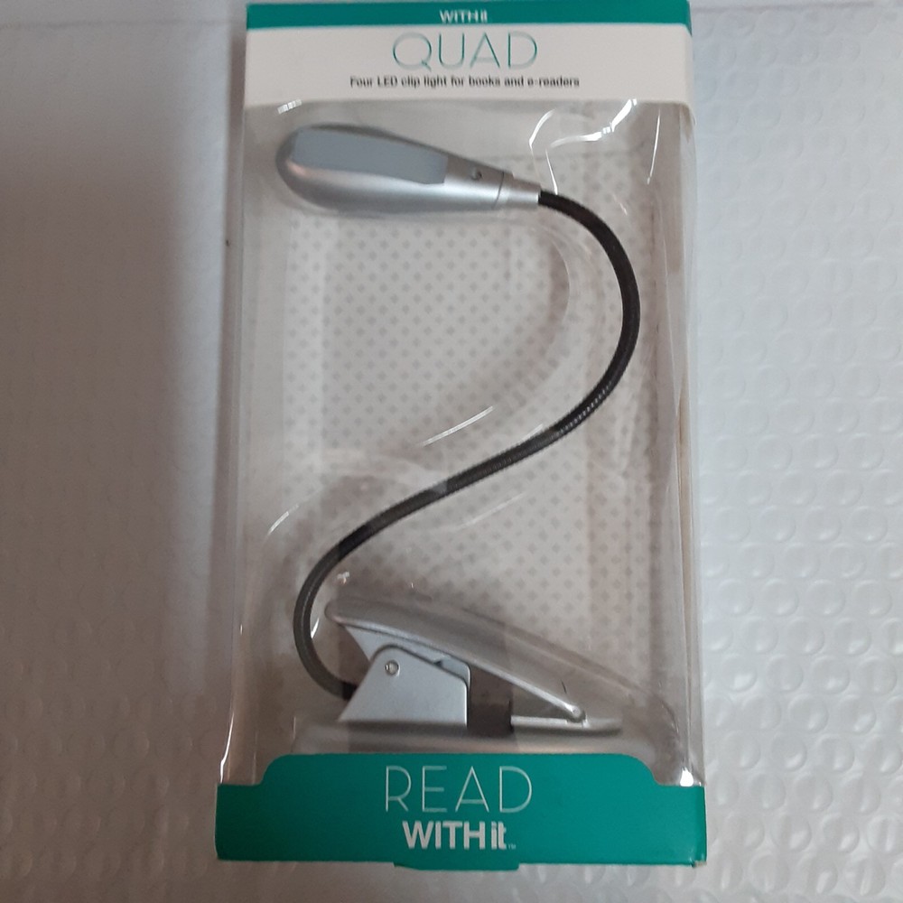 WITHit QUAD Four LED Clip Light Silver Color