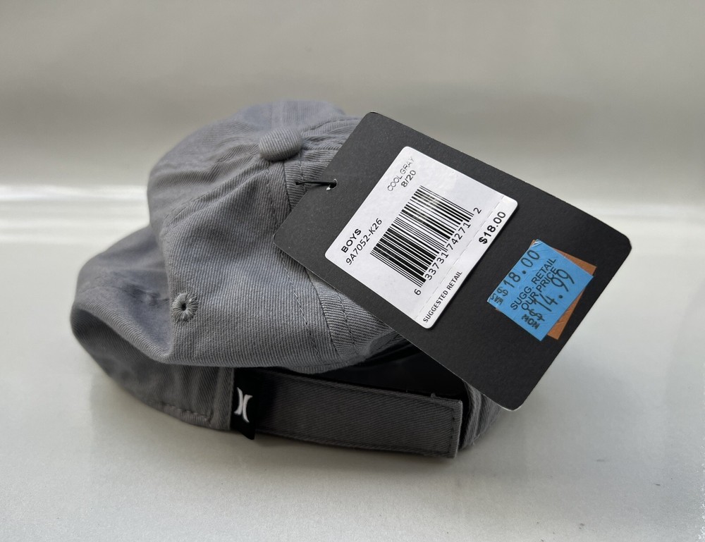 Hurley Cool Gray Boys Adjustable Hat Cap