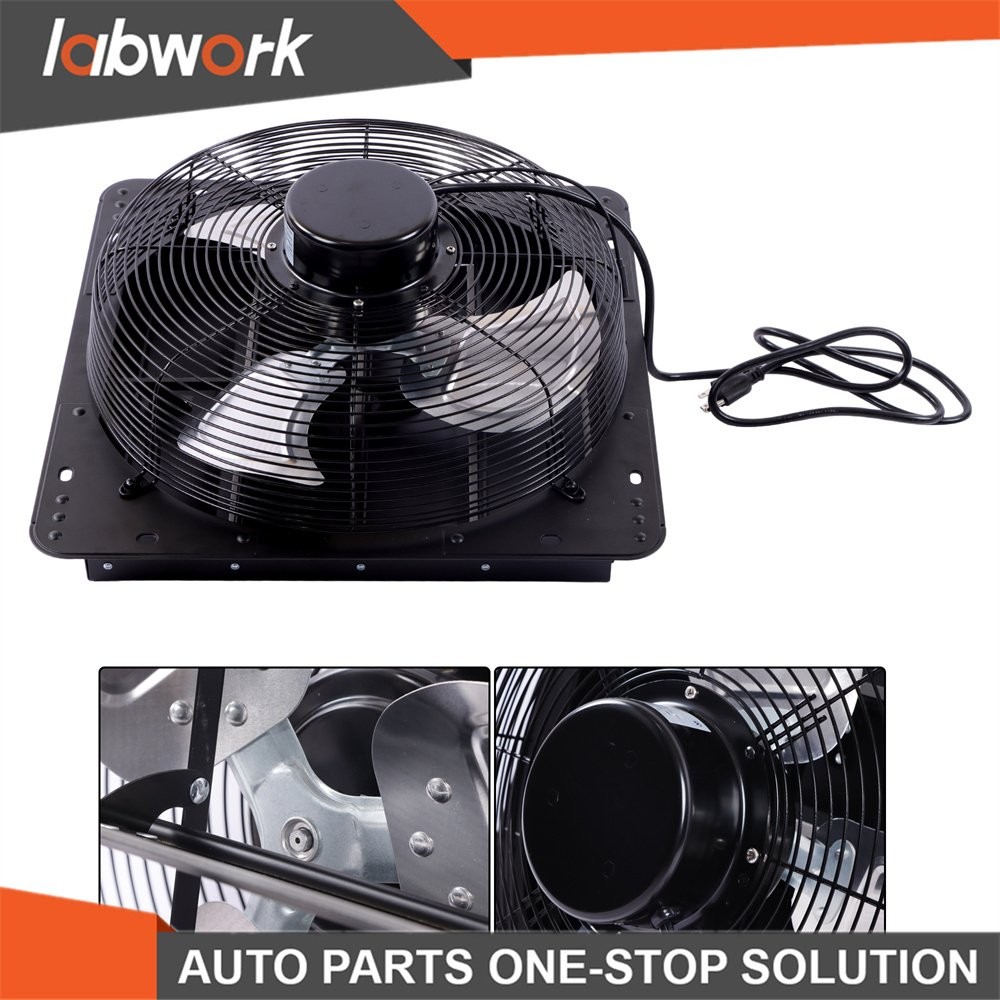 Labwork 16" Wall Mounted Shutter Exhaust Fan Automatic Shutter W/ Variable Speed