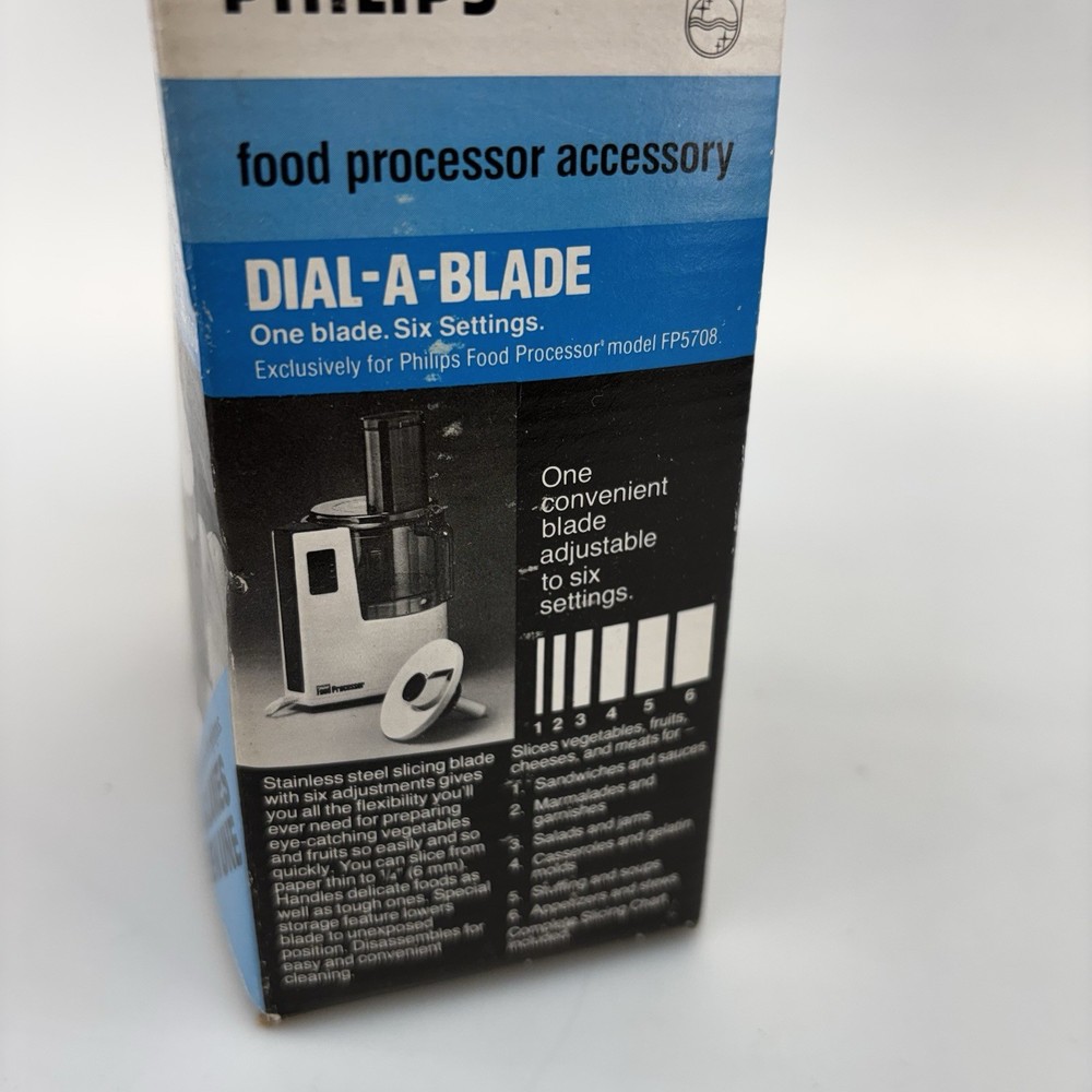 Philips Dial-a-blade FP1006 Chopper Blade Food Processor New In Box