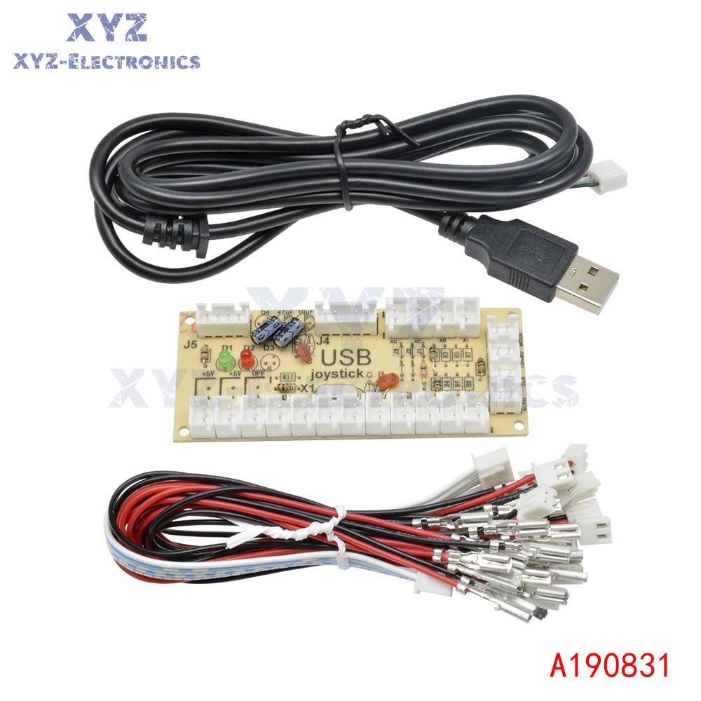 Zero Delay Arcade USB Encoder PC to Joystick Button For MAME Fight Stick Control