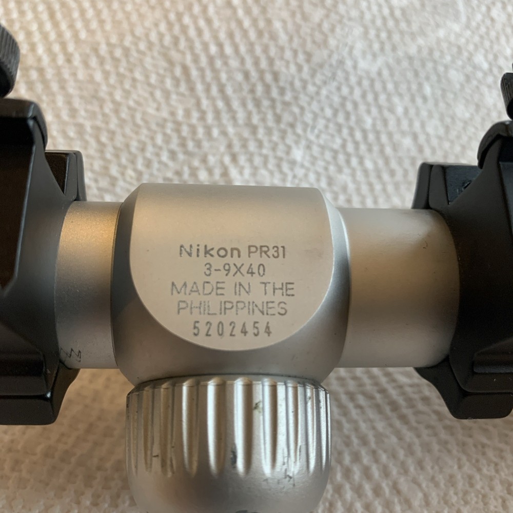 Nikon Inline XR 3-9x40 Rifle silver Muzzleloader Scope BDC 300 Reticle