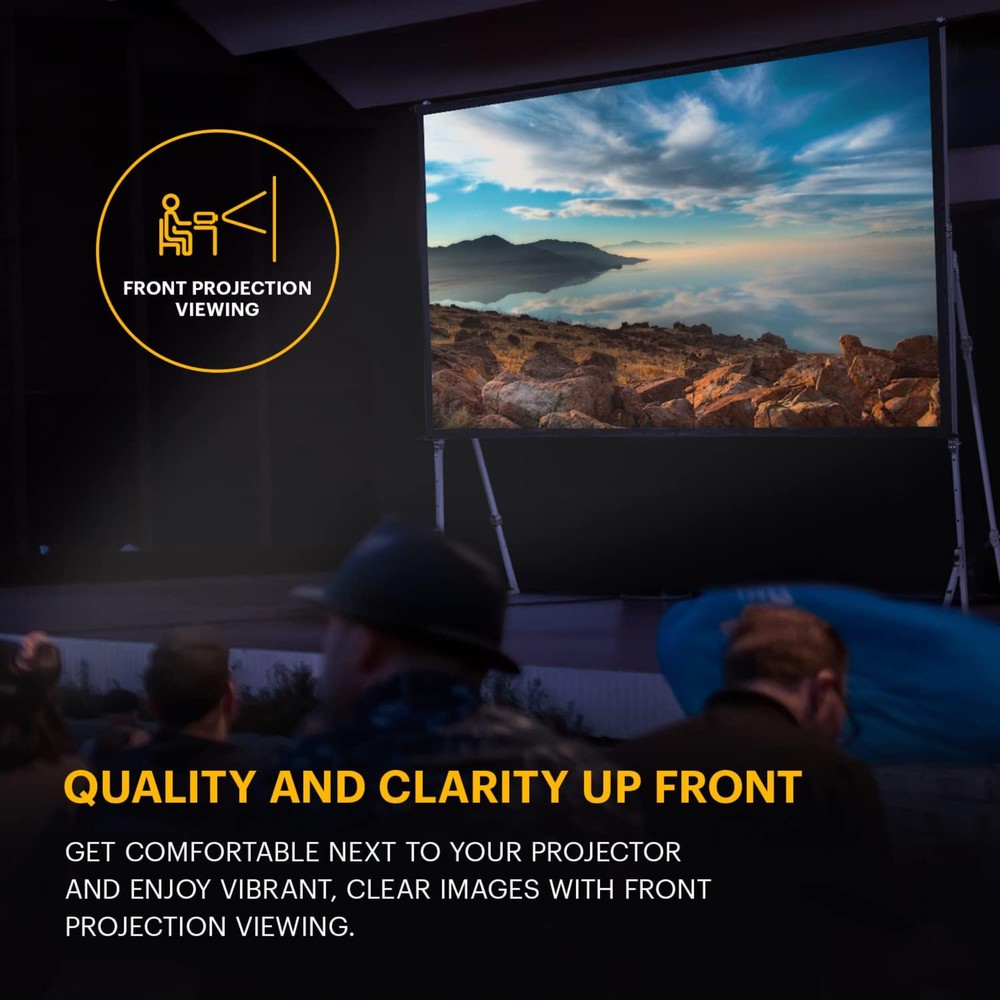 Kodak Portable Projection Screen 120” with Foldable Legs and Front Projection