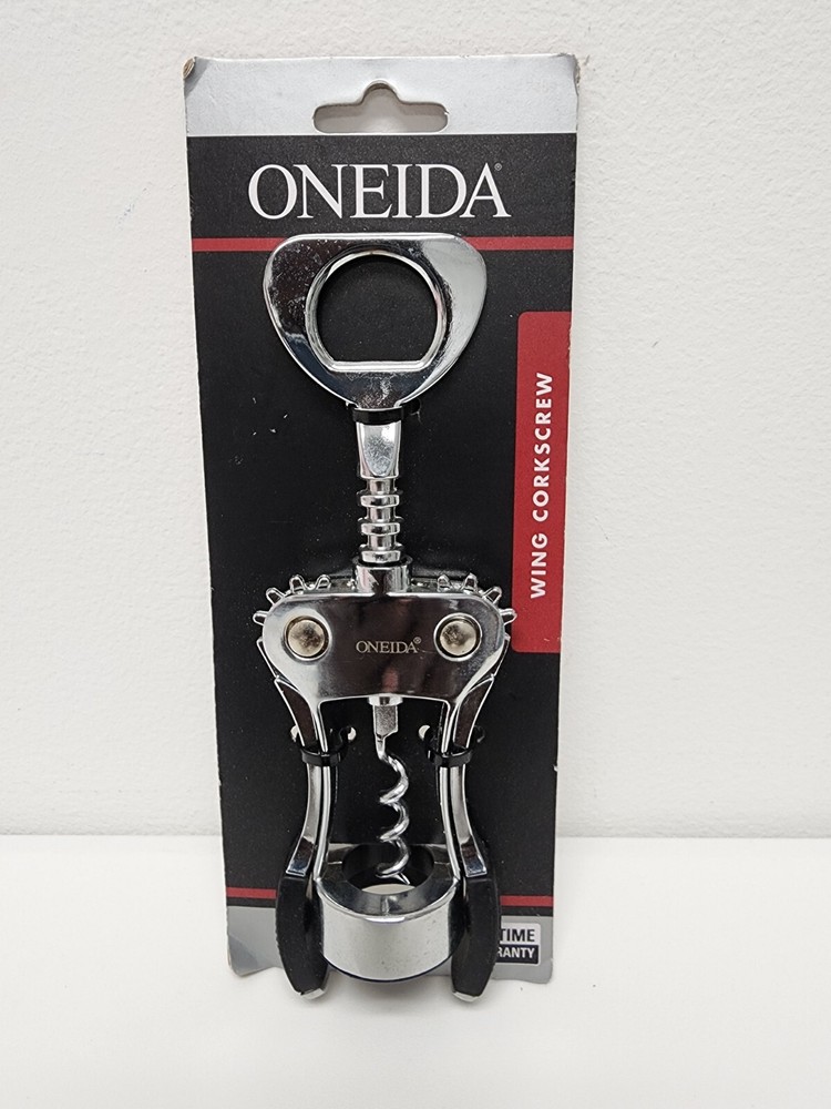Oneida Wing Corkscrew Bottle Opener - SILVER