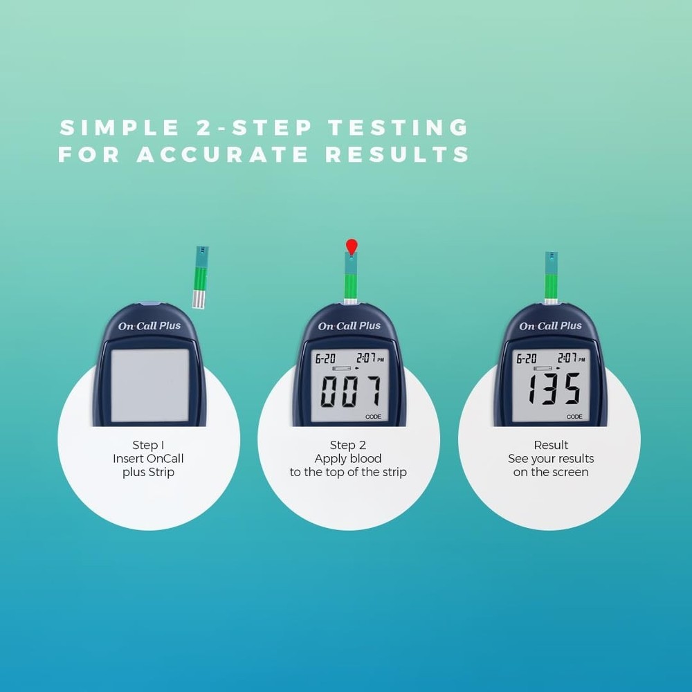 On Call Plus Glucometer Pack of 10 pieces