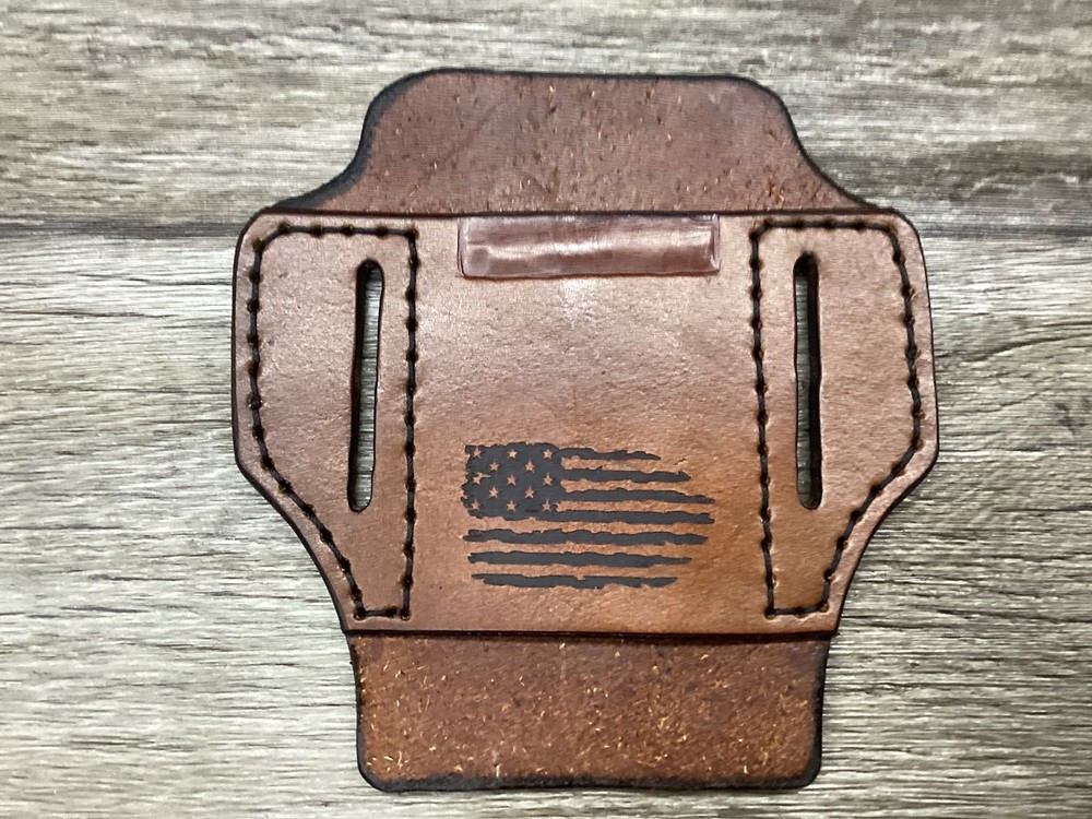 Leather Folding Clip Knife Sheath (Sheath Only)