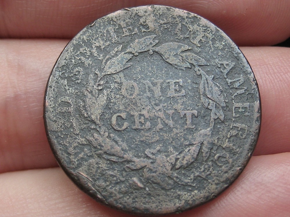 1818 Matron Head Large Cent Penny- About Good Details