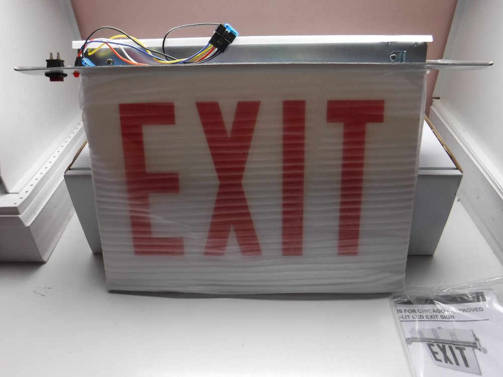 Cooper Lighting ECHX1RT Sure-Lites Series Exit Sign Chicago Approved
