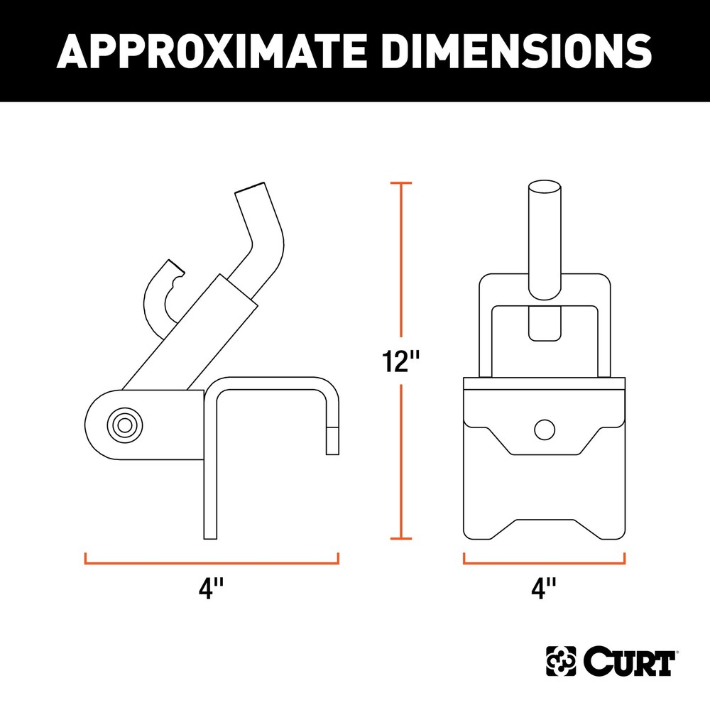 Curt 17008 Weight Distribution Hitch Hook-Up Bracket