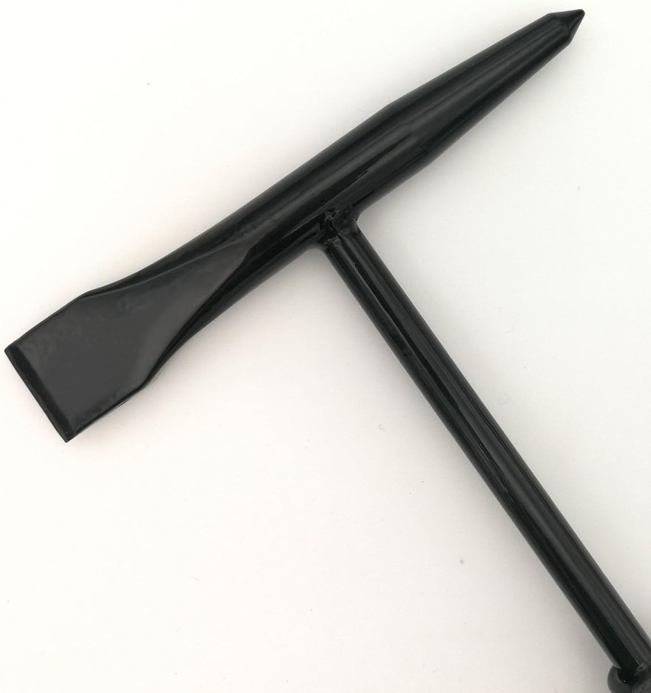 Welding Chipping Hammer with Coil Spring Handle,10.5",Cone and Vertical Chisel,1