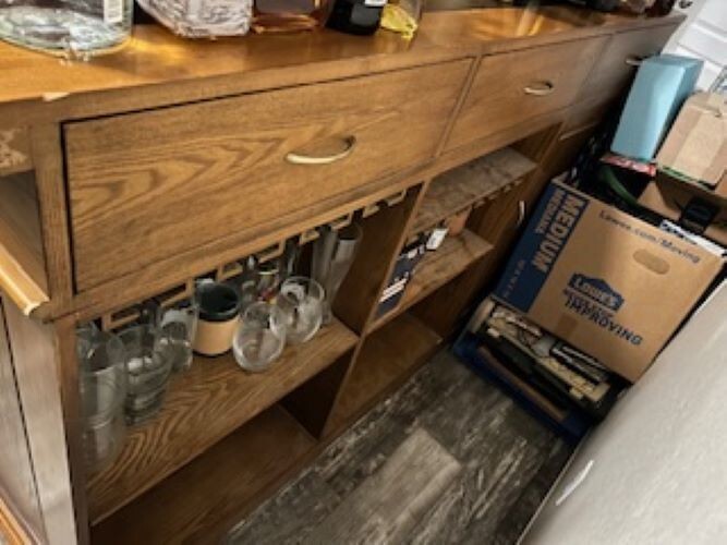 6' Hardwood Home Cocktail Bar