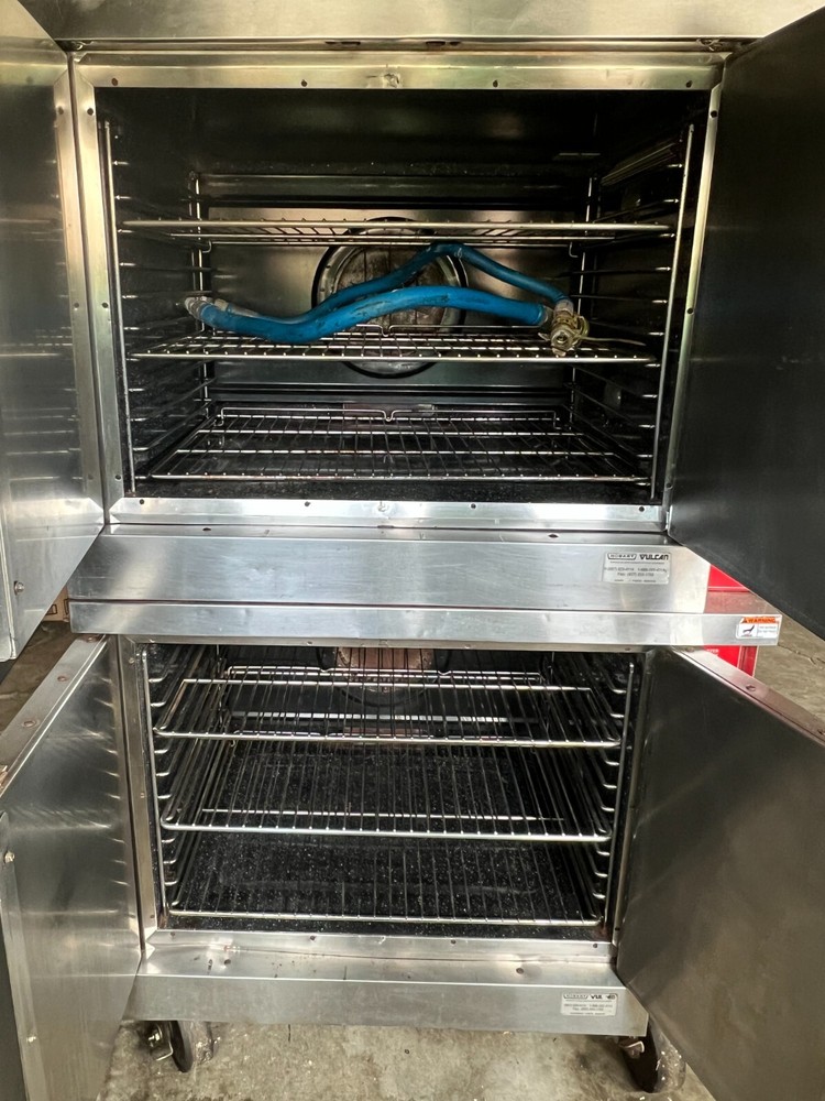 Vulcan Double Stack Gas Convection Ovens Used Bakery Equipment