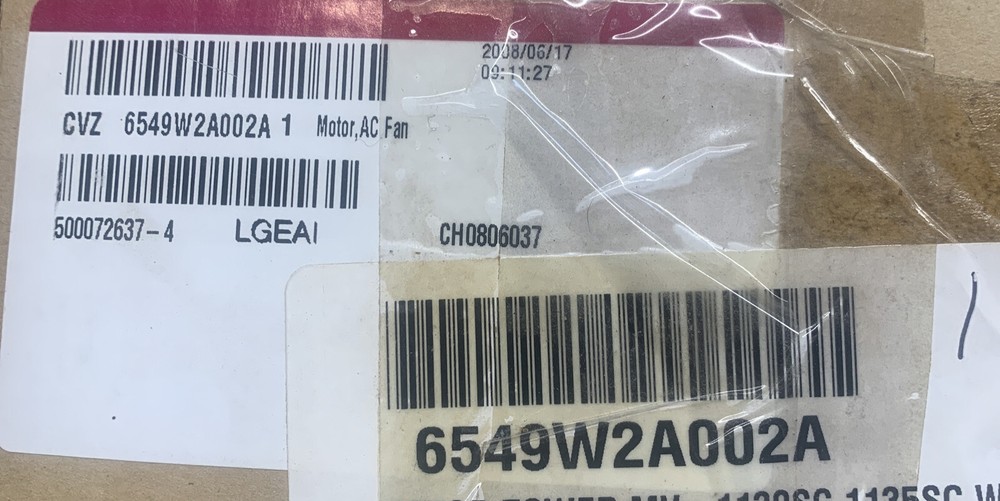 6549W2A002A LG motor tower