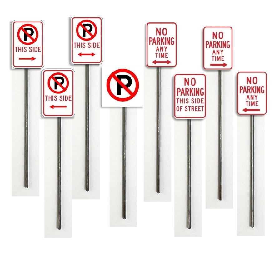 O Scale - No Parking Signs - 2 Pack