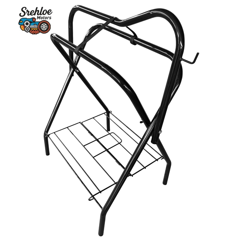 Portable Freestanding Horse Saddle Stand Folding Saddle Rack 132 lbs Load