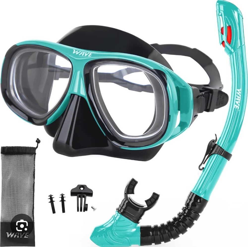 Wave Turquoise  Dive Snorkel Set NWT